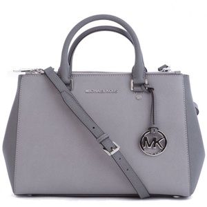 Michael Kors Sutton Satchel Bicolor Gray